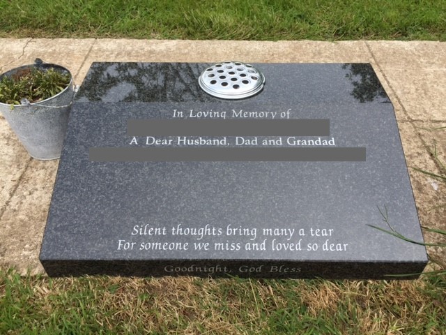 Cremation Stone Robin Hood Cemetery